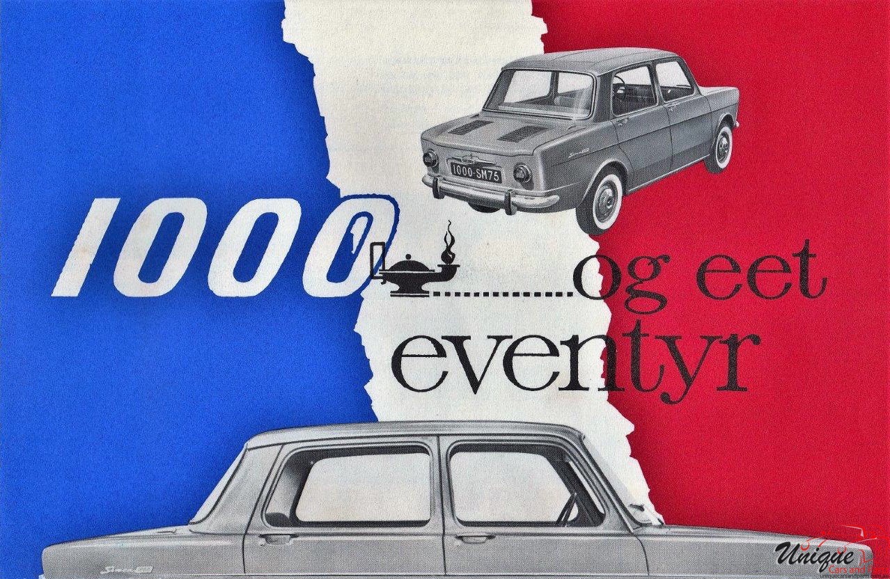 1961 Simca 1000 (Germany) Brochure